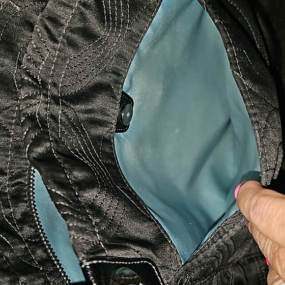 COACH BLACK Alex Stitched Large Handle Tote Shoulder Purse - Picture 6 of 12